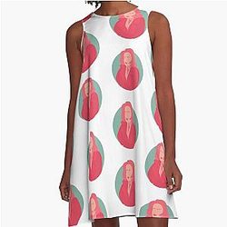 Dana Scully The X Files Gillian Anderson Retro Vintage 90s A-Line Dress
