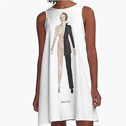 X-Files Dana Scully Scientific Illustration Dress