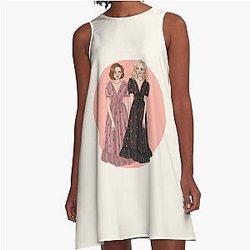 Gillian Anderson Dana Scully X Files Stella Gibson The Fall Strawberry Fan Art A-Line Dress