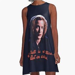 Dana Scully The truth is out there A line Dress