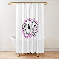 Danganronpa: Celestia Ludenberg Monokuma Shower Curtain