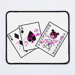 Danganronpa: Celestia Ludenberg and Monokuma Playing Cards Mouse Pad