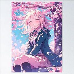Chiaki Nanami Danganronpa Anime Sakura Pastel Poster