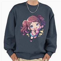 Anime Aoi Danganronpa Kawaii Chibi Gun School Uniform Premium Oversized Sweatshirt