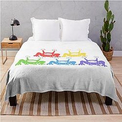 Daniel Johnston Frog Character Funny Throw Blanket