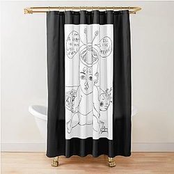 Daniel Johnston Drawing Shower Curtain