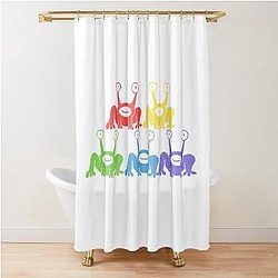 Daniel Johnston Frog Character Funny Shower Curtain