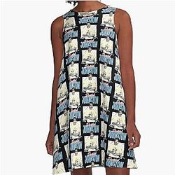 90s Style Aesthetic Daniel Johnston Tribute A-Line Dress