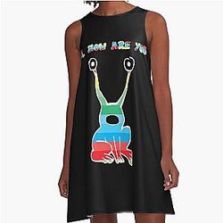 Hi, How Are You Daniel Johnston Tribute A Line Dress