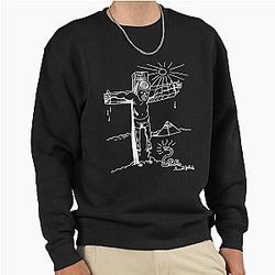 Daniel Johnston White Print Pullover Sweatshirt