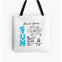 Daniel Johnston Fun All Over Print Tote Bag