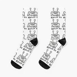Daniel Johnston Hi How Are You Austin TX Socks