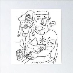 Daniel Johnston Funny Gift Poster