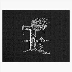 Daniel Johnston White Print Jigsaw Puzzle
