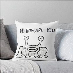 Daniel Johnston Hi How Are You Austin TX Throw Pillow