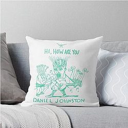 The Devil and Daniel Johnston Hi How are You Throw Pillow