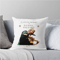 In Loving Memory of Daniel Johnston Throw Pillow