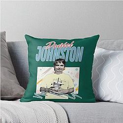 90s Style Aesthetic Daniel Johnston Tribute Design Throw Pillow