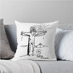 Daniel Johnston Throw Pillow