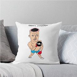 Daniel Johnston Joe Boxer sticker throw pillow
