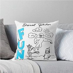 Daniel Johnston Fun Throw Pillow