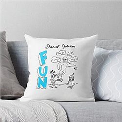 Daniel Johnston FUN Throw Pillow
