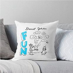 Daniel Johnston Fun Throw Pillow