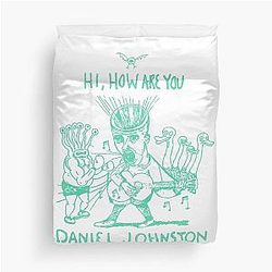The Devil and Daniel Johnston Hi How You Duvet Cover