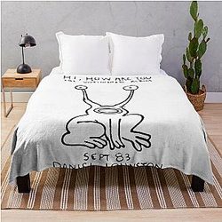Daniel Johnston - Hi, How Are You Album Throw Blanket