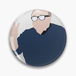 Danny DeVito peace sign Pin