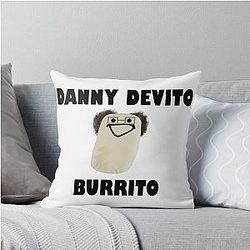 Danny DeVito Burrito Throw Pillow