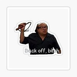 BACK OFF BITCH Danny DeVito Sticker