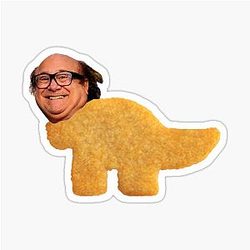 Danny DeVito Dinosaur Nugget Sticker