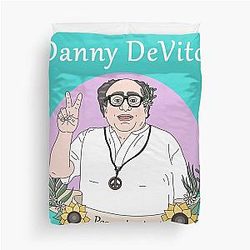 Danny DeVito Peace Sign Duvet Cover