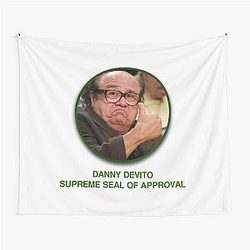 Danny DeVito Supreme Seal of Approval Tapestry