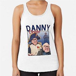 Danny DeVito Homage Top US Movie Director Film Icon Retro 80's 90's Vintage Racerback Tank Top