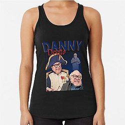 Danny DeVito Homage Top US Movie Director Retro Vintage 80's 90's Racerback Tank