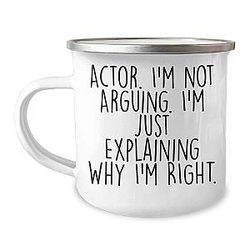 Danny DeVito Inspired Actor Camping Mug - I'm Not Arguing Why I'm Right. Funny Camping Gift for Birthday