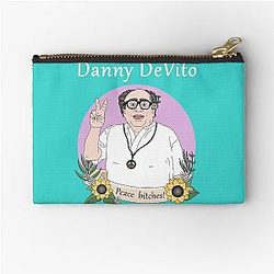 Danny DeVito Peace Sign Zipper Pouch