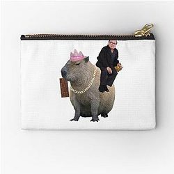 Danny DeVito and Capybara Zipper Pouch
