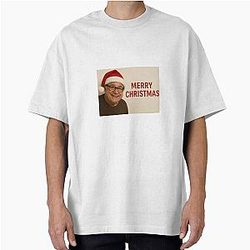 Danny Devito Christmas Holiday Merry Gift Hat Meme Funny Oversized T-Shirt