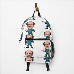 Funny Caricature of American actor Danny DeVito back pack