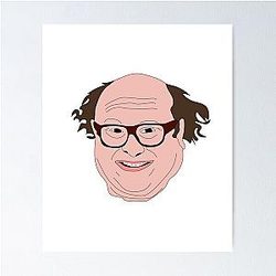 Danny Devito Funny Cartoon Poster