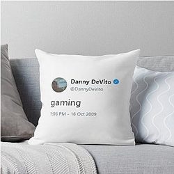 Danny DeVito Gaming Throw Pillow