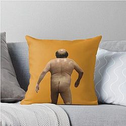 Naked Danny DeVito Throw Pillow