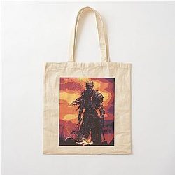 Pixel Landscape Dark Souls III Soul Cinder Cotton Tote Bag
