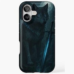 Dark Souls Sif The Loyal Guardian Great Grey Wolf Fantasy T-Shirt iPhone Tough Case