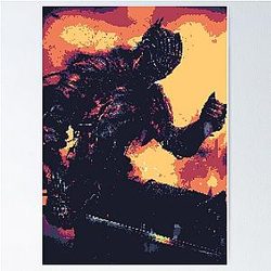 Pixel Dark Souls III Soul of Cinder Poster