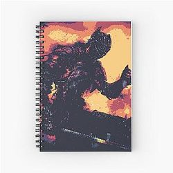 Pixel Dark Souls III Soul of Cinder Spiral Notebook