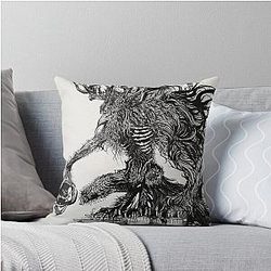 Beast Cleric Dark Souls Gothic Throw Pillow